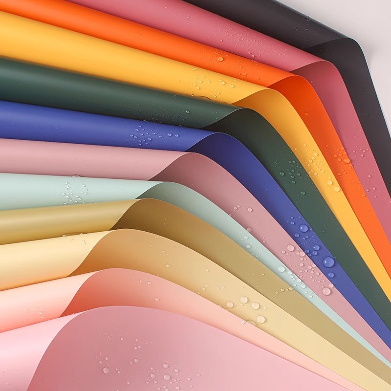 Flower Wrap Kraft - Papier de couleur unie de Style