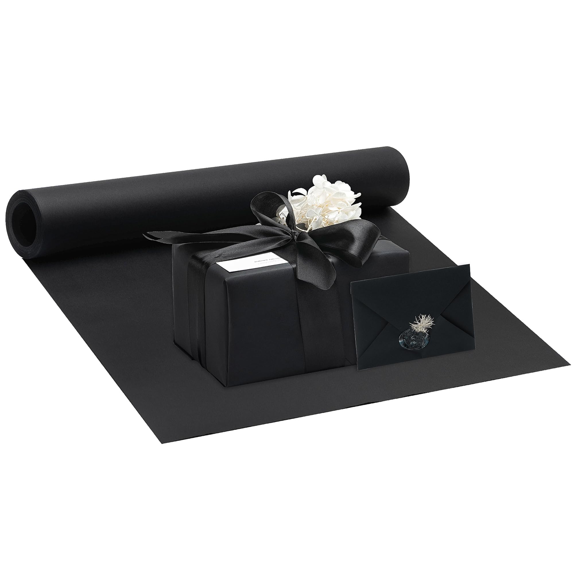 Flower Wrap Kraft - Papier kraft papier d'emballage noir parfait