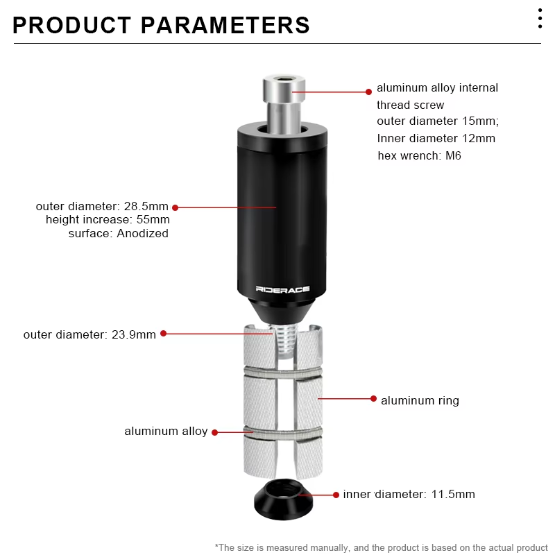 Rallonge de potence de vélo en - Stem Extender Tube avis et prix