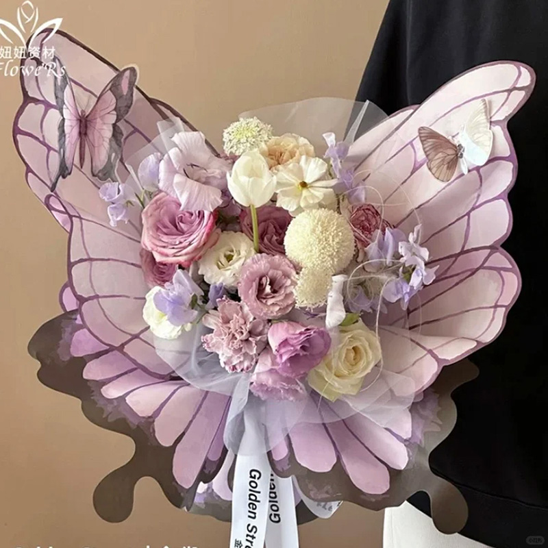 Papier d'emballage en forme d' - Flower Wrap Kraft avis et prix
